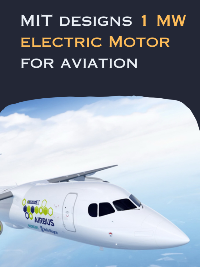 MIT designs 1 MW electric Motor for aviation