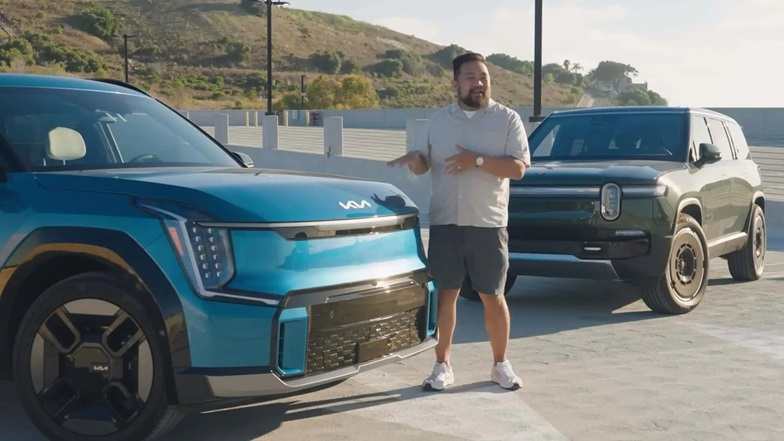 Kia EV9 vs. Rivian R1S