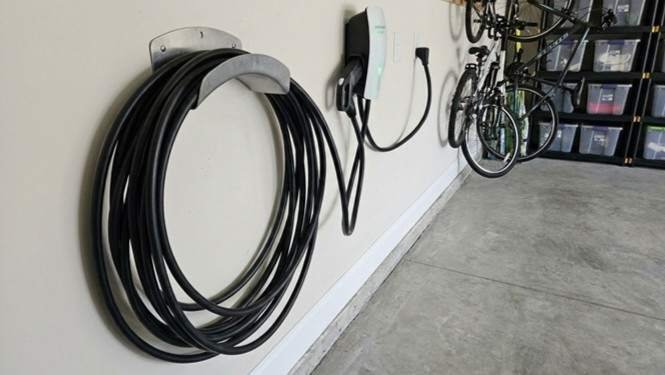 how to coil an EV charging cable