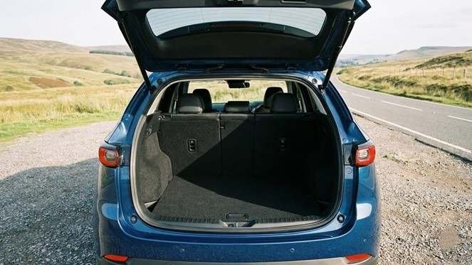 2026 CX-5 cargo space behind the rear seats.
